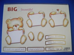 Big and Beautiful Die Cut Decoupage Topper and Backing Card 'Line 586' (19) M - Picture 1 of 4