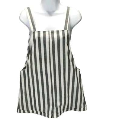 Mono Shein Mameluco Mujer S Gris Blanco Rayas Algodón Mezcla Poli Playa Foto 1 de 4