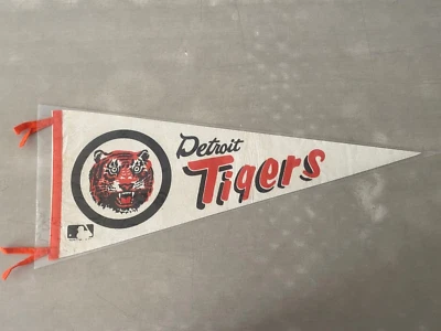 VINTAGE Detroit Tigers 1969 Baseball MLB FELT PENNANT - SHIPPED FLAT - Image 1 of 4