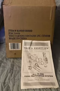 Cook’s Essentials All-In-One Food Preparation System, Model CEM848 NEW - Picture 1 of 10