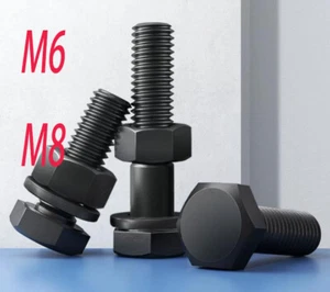 M6 M8 METRIC 12.9 CLASS BOLT & NUT &WASHER ASSORTMENT / KIT HEX CUP HEAD SCREWS - Picture 1 of 5