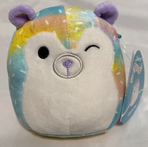 Squishmallows NWT Babette 4.75 x 4.75 Rainbow Colors - Picture 1 of 6