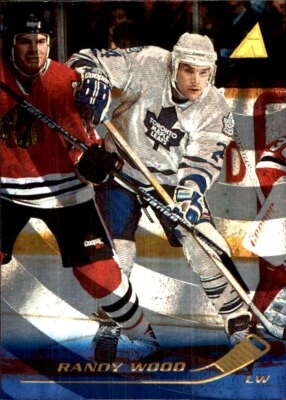 1995-96 Pinnacle RINK COLLECTION #164 Randy Wood TORONTO MAPLE LEAFS - Image 1 of 2