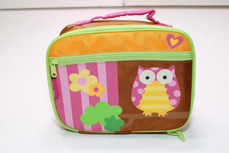 Lancheira infantil rosa Stephen Joseph coruja flores  - Imagem 1 de 4