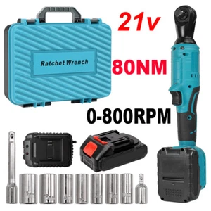 6000mAh Cordless Electric Ratchet Wrench 3/8" 21V 66 Ft-lbs Ratchet Wrench Kits - Picture 1 of 7