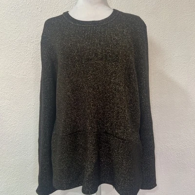 Suéter Michael Kors Tejido Cuello Redondo Para Mujer Talla L Metálico Cremallera Lateral Foto 1 de 4