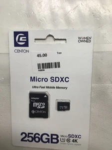 Centon Carte Mémoire Mobile Ultra Rapide 256Go avec Adaptateur SD (44806) - Photo 1 sur 3