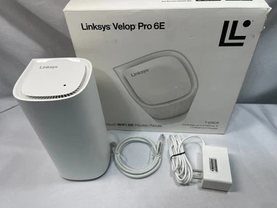 Linksys Velop Pro 6E Triband MX6200 White Wi-Fi 6e Wireless Mesh Router - Image 1 of 4