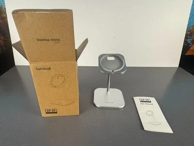 Lamicall DP09 Серебряная Многоугольная Регулируемая Портативная Дорожная Алюминиевая Подставка для Телефона - Изображение 1 из 4