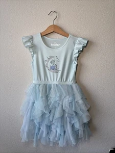 Frozen Girls Play Dress - Size 5T - Nightgown  - Picture 1 of 18
