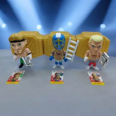 Caja Misteriosa Mini Figura Campeones WWE Cody Rhodes Rey Mysterio Logan Paul Completa  Foto 1 de 4