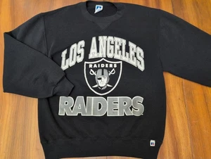 Felpa girocollo M Russell Los Angeles Raiders vintage anni 90 made USA maglione - Foto 1 di 18