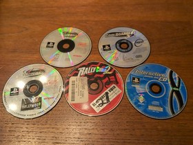 (5) PlayStation 1 One PS1 Game Lot Cool boarders 3, Rally Cross, Pinball