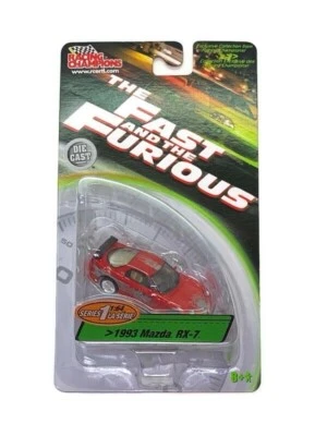 Fast & Furious 1/64 RACING CHAMPIONS 1993 Mazda RX-7 Dom Toretto Series 1 - Imagem 1 de 2