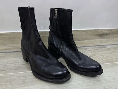 Botines negros de cuero con cremallera A.S.98 para mujer talla 39 AS 98 raros auténticos Foto 1 de 4