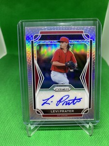 2021 Panini Prizm Draft Picks Levi Prater AUTO SILVER PRIZM RC #AU-LP 