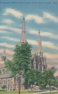 PC54099 St. Dunstans Basilica. Charlottetown. prince Edward Island. 1954 - Bild 1 von 2