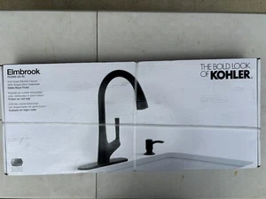 KOHLER Elmbrook Kitchen Faucet in Matte Black R22968-SD-BL - Picture 1 of 2
