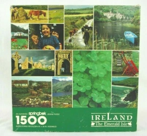 Ireland The Emerald Isle Vintage 1987 Springbok 1500 PCS Complete Jigsaw Puzzle - Picture 1 of 11