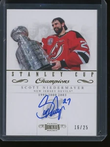2012 Panini Dominion Scott Niedermayer Auto Stanley Cup Champions /25 Autograph - Picture 1 of 2