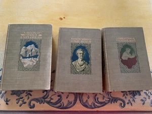 1901Young Folks Library Book of Famous Explorers,Men Who Have Risen,HOMESCHOOL - Picture 1 of 11