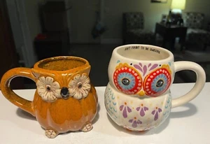 CHOICE: Natural Life "don't forget to be awesome" OR Cracker Barrel OWL MUG - Picture 1 of 17