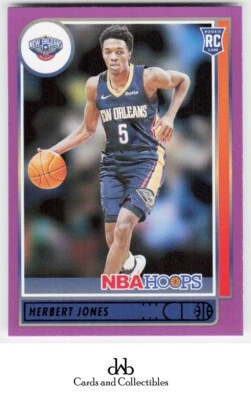 2021-22 Hoops #243 Herbert Jones Purple Rookie - Image 1 of 2