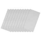85x50x0.4mm Brushed 201 Stainless Steel Blank Metal Card Silver Tone 10 Pcs