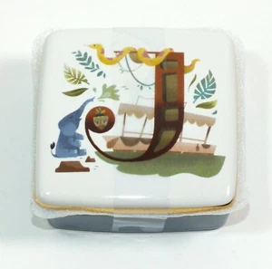 ABC Disney Trinket Box J Is For The Jungle Cruise Ceramic Box Dole Whip Treat MK - Picture 1 of 12