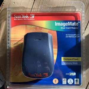 Sandisk Image Mate Dual Card Reader Compact Flash/ Memory smart media SDDR-77-07 - Picture 1 of 8