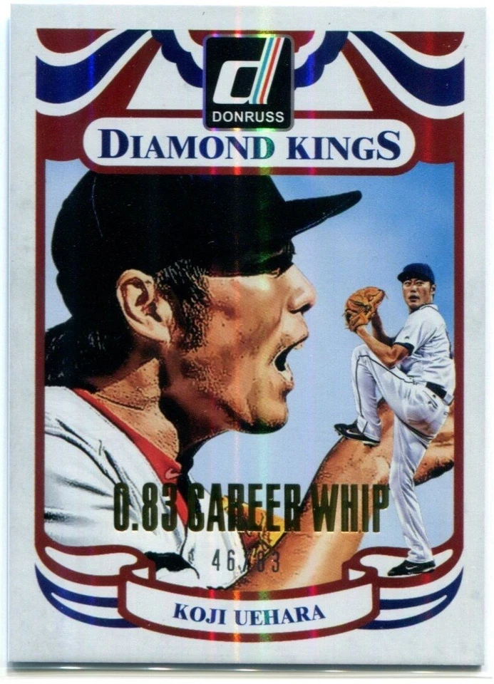 KOJI UEHARA 2014 Donruss Diamond Kings STAT LINES Career WHIP #216 /83 - Image 1 of 1