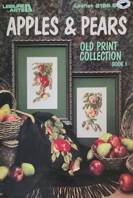 Apples & Pears Old Print Collection Cross Stitch Patterns By Leisure Arts c3 - Image 1 of 3