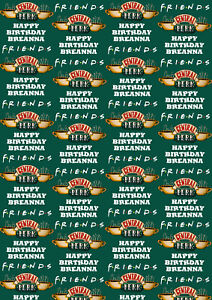 Friends TV Show Personalised Gift Wrap - Friends Central Perk Wrapping Paper