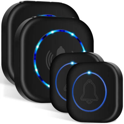 Wireless Türklingel Funkklingel Set Wasserdicht Außenbereich Haustür Klingel - Bild 1 von 4