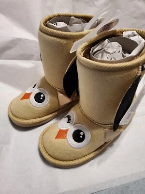 MukLuks New Young Child Boots Size 9 Owl Lined Warm Zoo Babies Age 3 to 5? - Image 1 of 3