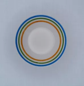 1 Syracuse China Small 4.5" Bowl Restaurant Ware Rainbow Bands Pattern - Picture 1 of 8