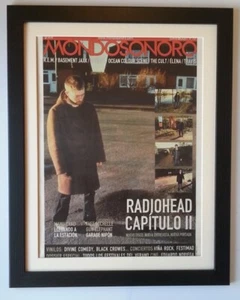 RADIOHEAD*Mondosonoro*Spain*2001*ORIGINAL*COVER*POSTER*AD*FRAMED*FAST WORLD SHIP - Picture 1 of 6