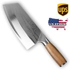 Cleaver Razor Sharp Japan Kitchen Chef Knives Wood Handle Stainless Steel Slicer