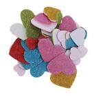 50 pièces autocollants en mousse de cœur paillettes pour enfants jouets éducatifs apprentissage précoce