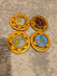 Bandai Power Rangers Ninja Storm Morpher Thunder Disc Lot Of 4 Part - Picture 1 of 6