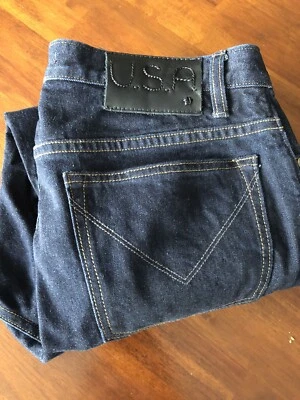 JOHN VARVATOS * USA    Blue AUTHENTIC FIT STRAIGHT LEG  (W33)$ 228 - Image 1 of 4