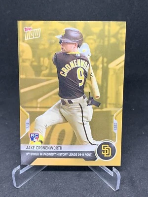 2021 Jake Cronenworth Cycle Topps Now Opening Day Gold Bonus Rookie Card RC 8524 - Image 1 of 2