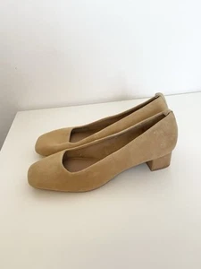 Next Forever Comfort Caramel Suede Leather Court Shoes UK 6 Read Desc - Picture 1 of 14