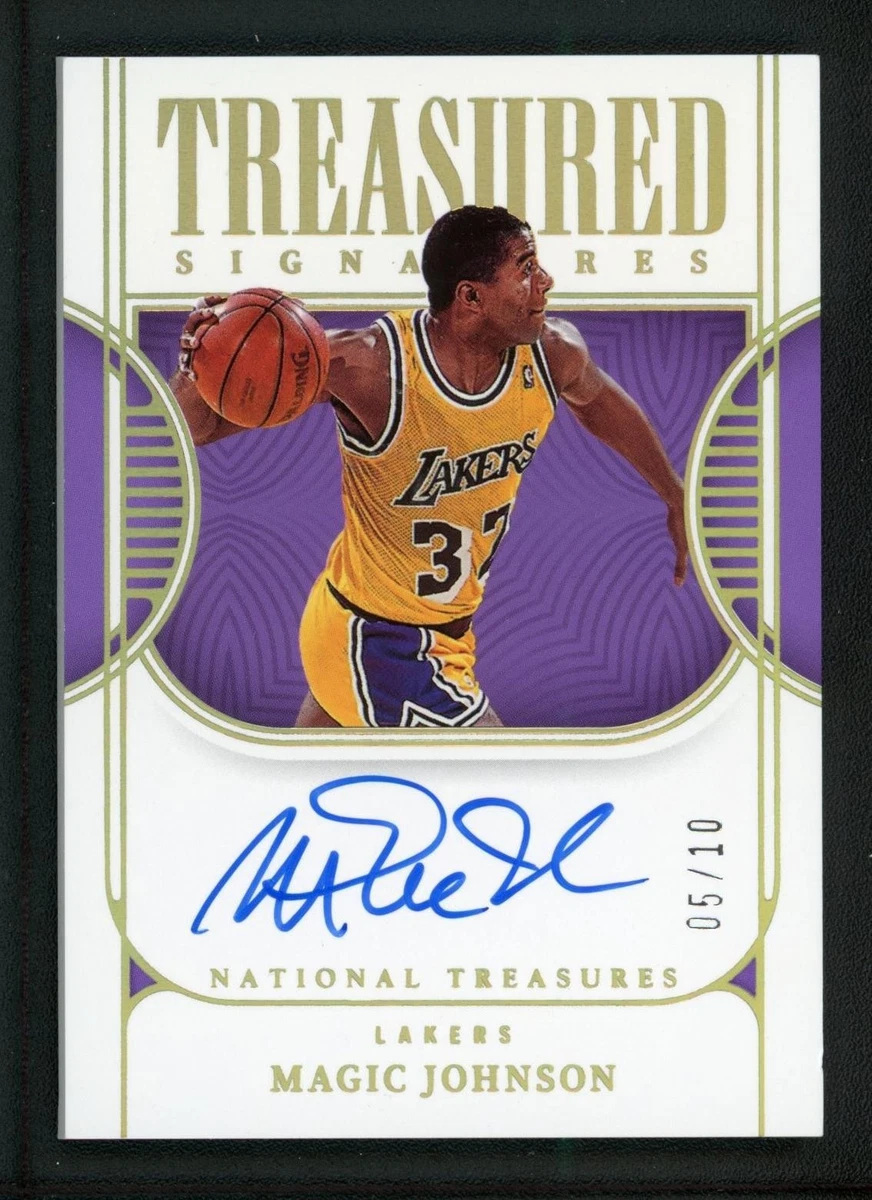 Panini Magic Johnson Autographed Basketball Trading Cards