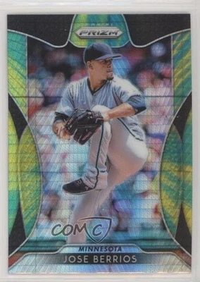 2019 Panini Prizm Tier II Green & Yellow Hyper Prizm Jose Berrios #175 - Image 1 of 2