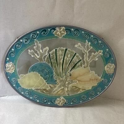 Atrapasol de vidrio Joan Baker Designs conchas marinas pintadas a mano náuticas  Foto 1 de 4