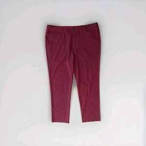 PANTALONES DE GOLF SP4 CORTOS PAR 4 BORGOÑA ROJO AGARRE CINTURA POLIÉSTER HOMBRE 39 X 34 ¡Leer!! - Imagen 1 de 5