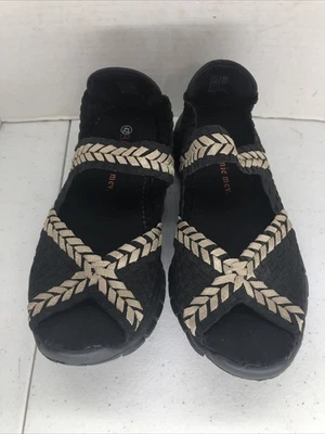 Босоножки Bernie Mev женские размер 42 тканая ткань с открытым носком Mary Jane низкие - Изображение 1 из 4