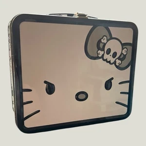 Hello Kitty X Loungefly 2011 Metall Brotdose Schwarz & Weiß Selten Sammler Goth - Bild 1 von 13