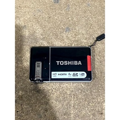 Toshiba PX1506K-1CAM HD Camcorder Black 1080p 4x Zoom HDMI SD Card with Case - Image 1 of 4